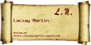 Laczay Martin névjegykártya